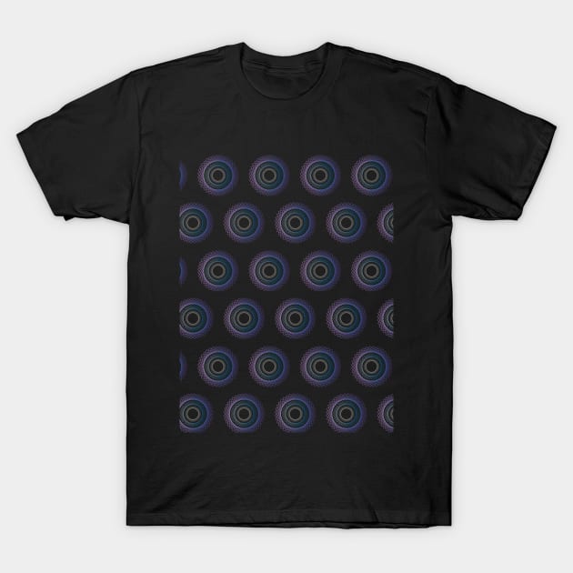 Guilloche Geometrical Pattern with black background T-Shirt by Ahmed1973